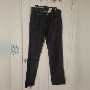 Lucky Brand 363 vintage straight, 2 Way Stretch Mens Dark Wash Denim 34×32 NWT